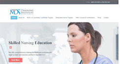 Desktop Screenshot of mdstraininginstitute.com